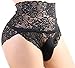 aishani mens lace underwear briefs for men -L Black