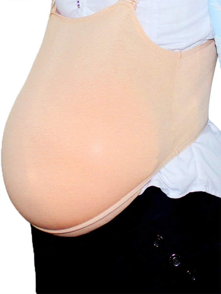 Detachable Non-slip Shoulder Strap Fake Pregnant Belly Comfortable False Belly Pregnancy Silica Gel Surrogacy Thicken Used for Photo Props
