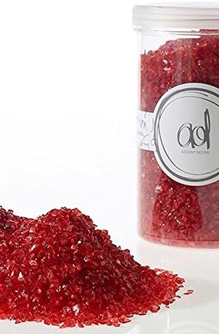 Red Crushed Glass 2-4mm, 46 oz. Vase Fillers