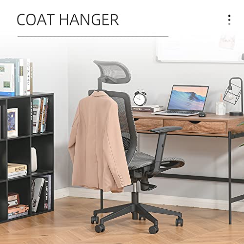 Vinsetto HighBack Mesh Home Office Chair with Coat Hanger, Computer