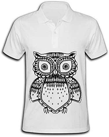 Performance Polo Shirt Sunflower Owl Short Sleeve Shirts