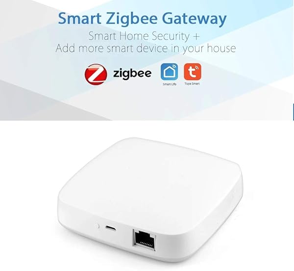 Gesh Alimentado por Tuya ZigBee Smart Gateway Hub Smart Home Bridge TuyaSmart Life APP Centro de control remoto WIFI y conexin de cable de red para todos los productos inteligentes Tuya ZigBee 3 0