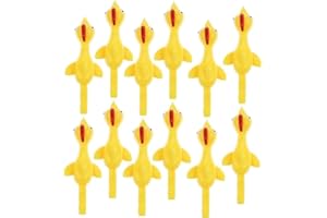 CCINEE 12 PCS Slingshot Chicken Sticky Funny Rubber Chickens Toy Easter Chicks Turkey Toys Gifts for Kids