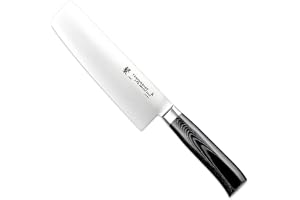 Tamahagane Tsubame Mikarta Stainless Steel Nakiri Vegetable Knife, 7-Inch