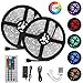 Targherle LED Strip Lights, LED Light Strip 32.8 Feet/10M 5050 RGB Flexible Color Changing Strip Light with 44 Keys IR Remote Controller and 12V 5A Power Supply
