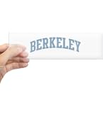 CafePress Berkeley Blue 10x3 Inch Rectangle Bumper Sticker – Durable Vinyl Car Decal For Windows, Fridge & More - View #11