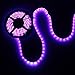 FAVOLCANO Waterproof Purple LED Strip 3528 SMD 300LED 5M Flexible Lamp Light DC 12V 60LED/M IP65 + 2.1 x 5.5mm DC Power Female Plug Jack Adapter Connector Plug