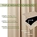 NICETOWN Room Darkening Draperies Window Curtain Panels, Thermal Insulated Grommet Room Darkening Curtains for Bedroom (Biscotti Beige, 2 Panels, W42 x L54)