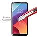 [2 Pack] LG G6 Screen Protector, Anti-Scratch Anti-Fingerprint Bubble Free Tempered Glass Film with Lifetime Replacement Warranty