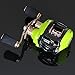 NOEBY Low Profile Baitcasting Fishing Reel with 10+1 Ball Bearings 6.3:1 Gear Ratio Saltwater Baitcast Baitcaster Fishing Reel (Green, Right Handed)