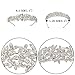 EVER FAITH Women's Austrian Crystal Wedding Flower Cluster Hair Band Clear Silver-Tone