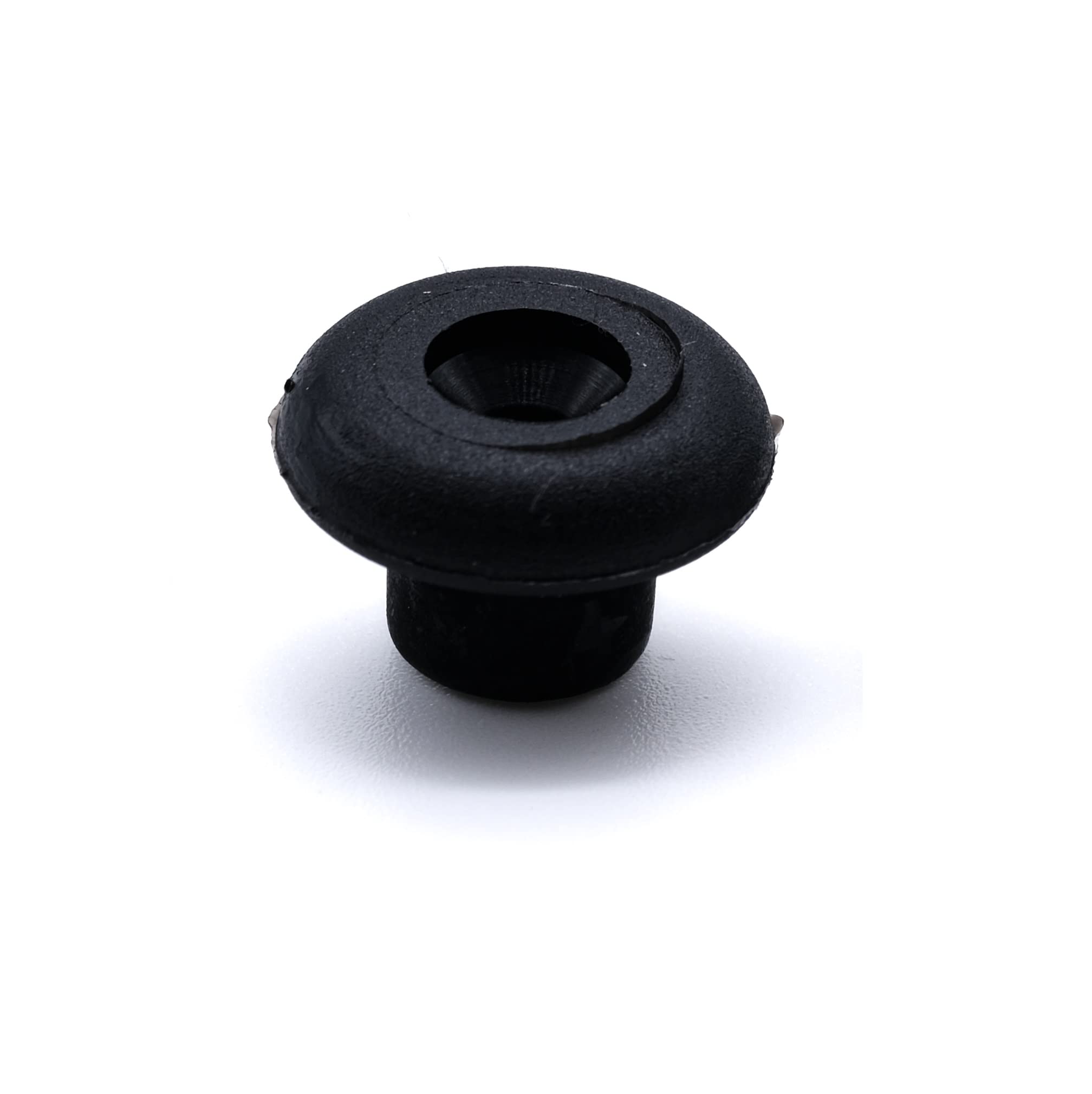 Plastic lacing button stud mushrooms bungee cord heavy duty nylon (Black) Pack of 10