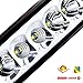 TURBRO 2 Pack 7'' 40W LED Spreader Light Deck/Marine Lights for Boat,12V 24V Combo