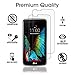 HPTech LG K10 Screen Protector - (2-Pack) Tempered Glass Screen Protector for LG K10 Bubble Free 9H Hardness with Lifetime Replacement Warranty