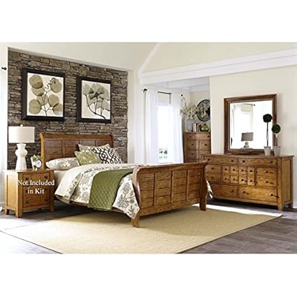 Amazon Com Liberty Furniture Grandpa S Cabin 4 Piece King