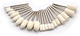 Oudtinz 100pcs Wool Felt Grinding Polishing Wheel Mandrel Attachment Set view 3