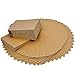 100 Pack Kraft Paper CD Sleeves, Ishua Retro DVD Envelopes 5'' x 5''(12.8 x 12.8 cm) Blank CD Paper Cardboard CD Paper Storage Holder Covers CD Packaging Bags Box Media Cases (Brown)