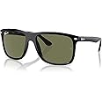 Ray-Ban Boyfriend Two RB4547 Square Sunglasses for Men for Women + BUNDLE With Designer iWear Complimentary Eyewear Kit