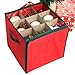 NICEXMAS Christmas Ornament Storage Box with 27 Compartments