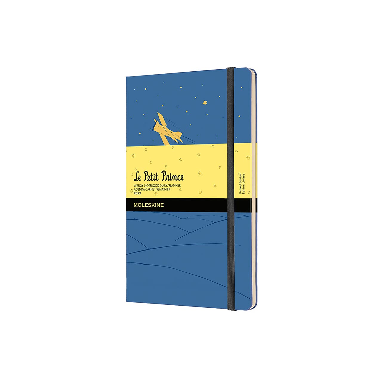 Moleskine - 12-Month Weekly Planner, Weekly Diary 2022, Le Petit Prince Limited Edition Planner, Airplane Theme, Hard Cover, Large Size 13 x 21 cm, 144 Pages