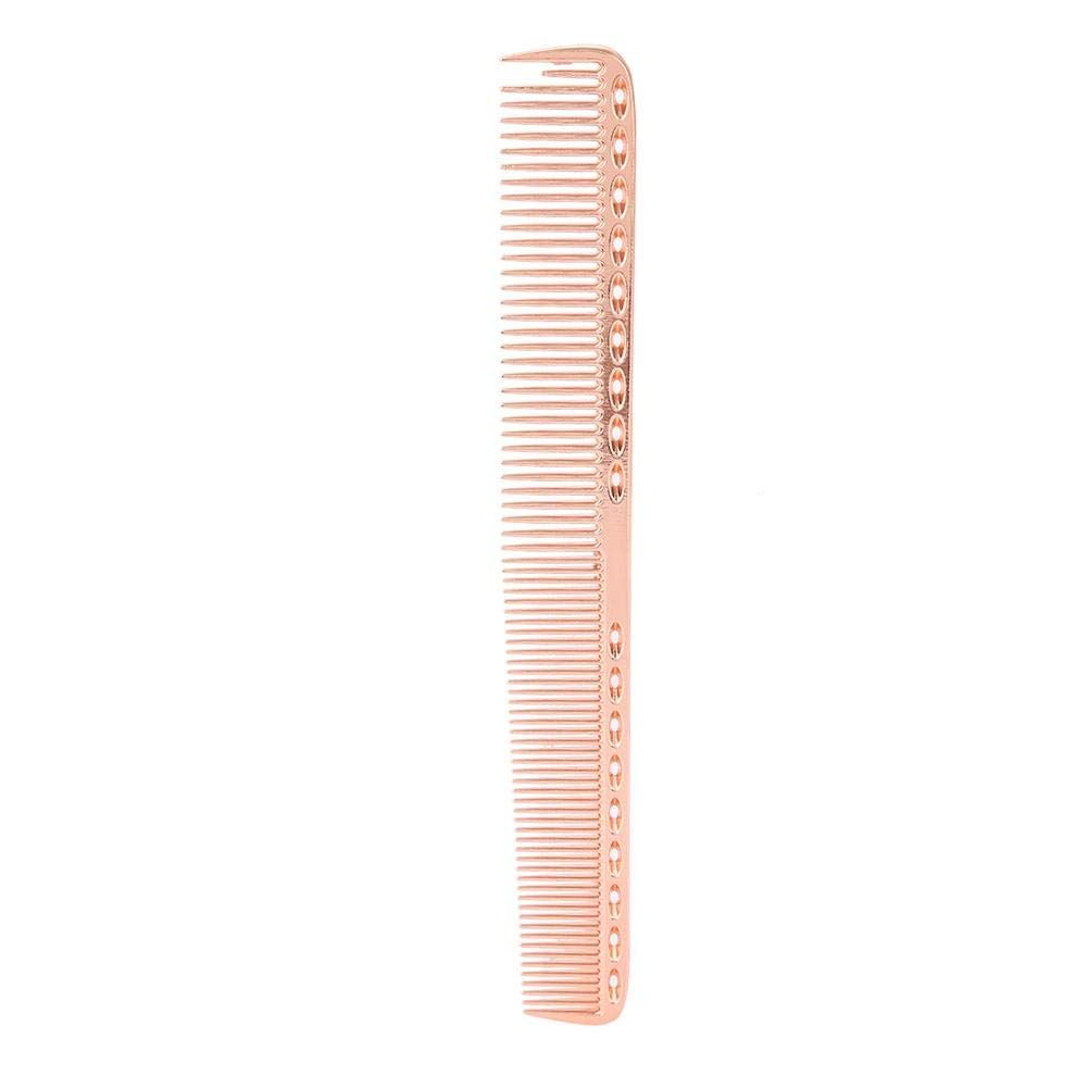 Hair Comb, Professional Aluminum Metal Salon Comb, Hair Comb Anti-Static Aluminium Stainless Steel Comb Professional Space Beauty Tools, for Cutting and Hair Styling (Bronze)