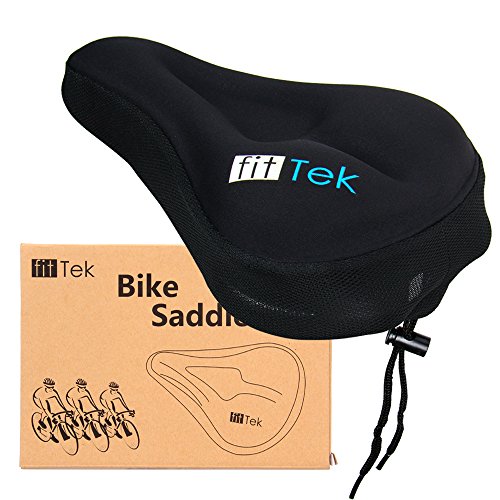 Bike Seat Cushion - Comfortable Gel Bike Seat Cover for Kids Bike, Mountaion Bike, Road Bike and More, Memory Foam Padded for Bike Saddle Cover and Soft Gel Relief for Bicycle Cycling