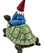Large Garden Gnome Riding Turtle Statue Patio Pool