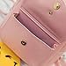 Girls Bowknot Fahsion Leather Small Backpack Mini Backpack for Women Pink