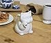 HIC Cat Creamer Coffee Tea Milk with Handle, Fine White Porcelain, 8-Ounces