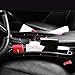 Huicocy 2 Pcs Car Organizer Car Seat Catcher Leather Car Seat Side Slit Pocket Drop Catcher Organizer Fills Gaps between Front Seats (Black)