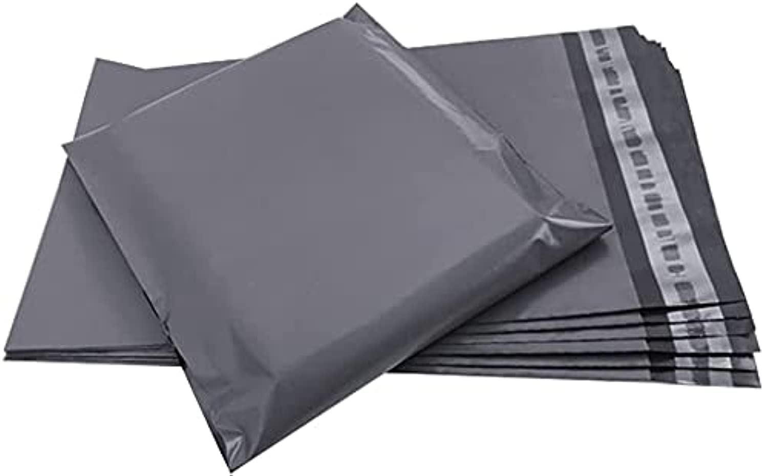 IFKAY 12 x 16 Inch Grey Mailing Bags (Pack of 100) - Postage, Parcel & Shipping Bags for Clothes