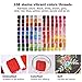Embroidery Floss with Organizer Storage Box, BASEIN 108 Colors Friendship Bracelets Floss String Embroidery Thread String Kit with 39 Pcs Cross Stitch Kits Tools