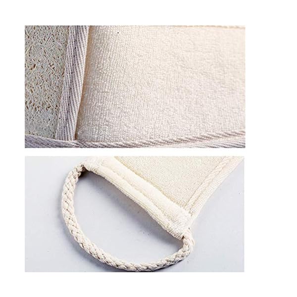 Exfoliating-Loofah-Back-Scrubber-Loofah-Pad-Natural-Plant-Materials-Bath-Loofa-Sponge-for-Shower-SPA-for-Men-and-Women Exfoliating Loofah Back Scrubber & Loofah Pad Natural Plant Materials Bath Loofa Sponge for Shower SPA for Men and Women