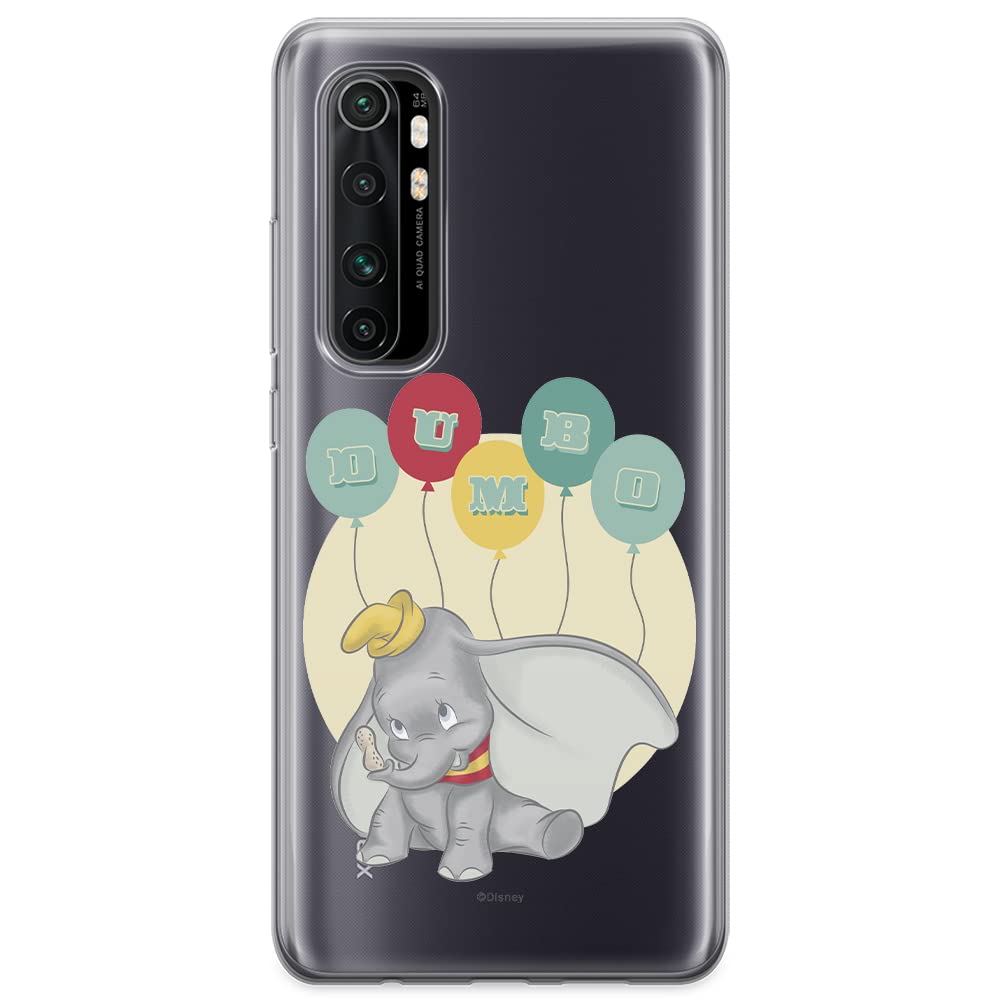 ERT GROUP mobile phone case for Xiaomi MI NOTE 10 Lite original and officially Licensed Disney pattern Dumbo 003 optimally adapted to the shape of the mobile phone, partially transparent