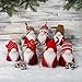 GMOEGEFT Swedish Christmas Gnome Plush, Scandinavian Santa Gnome Tomte, Table Ornaments, Holiday Decorations, 12 Inches, Set of 3 (H)