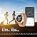 GOKOO Smart Watch for Men Women with All-Day Heart Rate Blood Pressure Sleep Monitor IP67 Waterproof Activity Tracker Calorie Running Counter Gold
