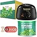 【Peppermint Essential Oil】Yeelen Wax Warmer Hair Removal Waxing Kit with 10.58oz Essential Oil Hard Wax Beans, 10 Wax Applicator Spatulas and 5 Wax Collars for Body, Face, Legs, Bikini Area