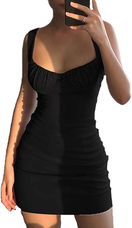 Buy > solid glitter spaghetti strap ruched bodycon dress Cheap Sell - OFF72%