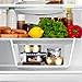 HOMEIDEAS 4 Pack Under Shelf Basket Slides Under Storage Shelves for Kitchen,Pantry,Cabinet White