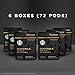 Starbucks Medium Roast Verismo Coffee Pods — Guatemala Antigua Espresso for Verismo Brewers — 6 boxes (72 pods total)