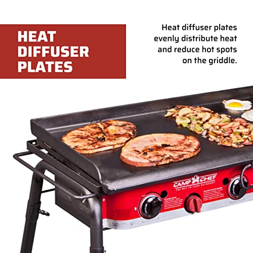 Camp Chef Professional Fry Griddle, 3 Burner Griddle, Cooking