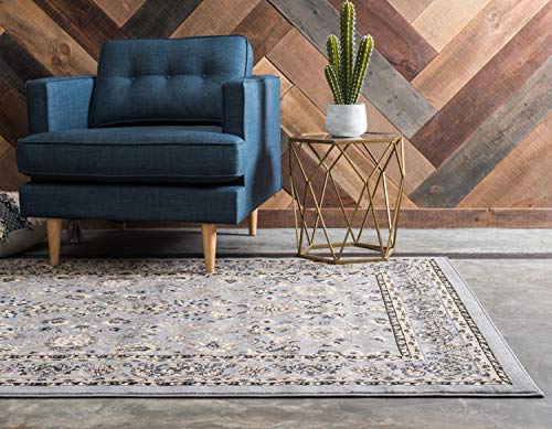 Unique-Loom-Kashan-Collection-Traditional-Floral-Overall-Pattern-with-Border-Gray-Area-Rug-4-0-x-6-0