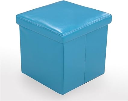 XHCP Cubo otomano de Almacenamiento, Taburete de Color Liso ...