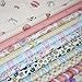 Precut Fabric Squares Misscrafts 200 PCS 6 x 6 inches Cotton Fabric Bundle Quilting Charm Pack for Quilting Sewing Craft Patchwork