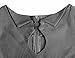 MUXXN Women's Collared Solid Short-Sleeve Midi Fitted Dress, Gray, Medium