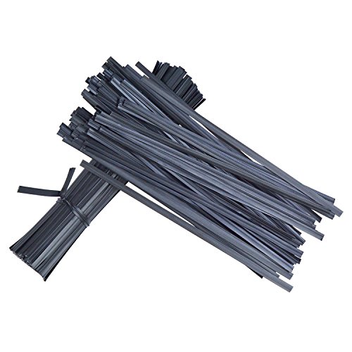 FYZ Brothers Plastic Black Twist Ties, 5″,1000 Pcs