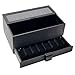 Caddy Bay Collection Watch Box w/Removable Watch Band Display Case & Valet Tray Holds 5 Watches - Black