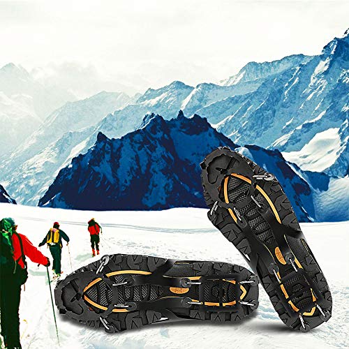 CosyzoneTraction Cleats Ice Snow Grips 18 Spikes Walking, Jogging, Climbing Hiking - Thumbnail 6
