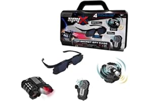 SpyX Top Secret Spy Case, Junior Secret Agent Kit with Night Vision, Motion Alarm, Spy Glasses, Ages 6-12