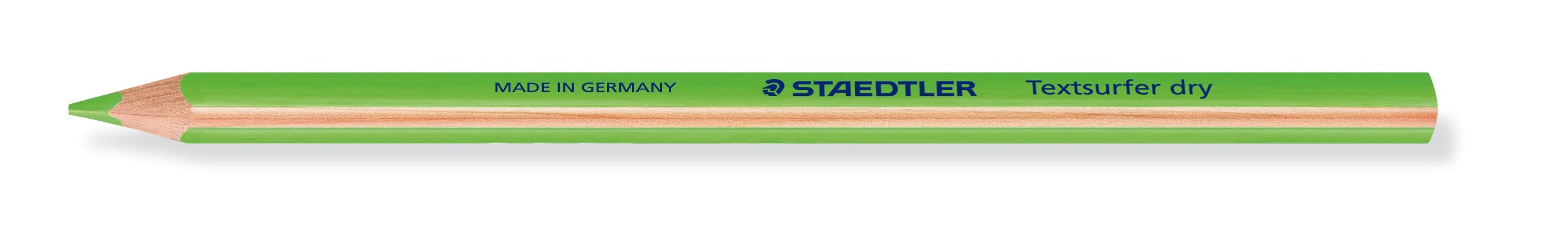 STAEDTLER Dry Highlighter Pencil - Textsurfer - Green - Pack of 12, 128 64-5